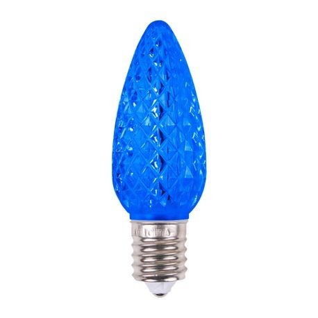 Minleon V2 C9 Faceted LED Blue SMD Bulbs - Pack of 25