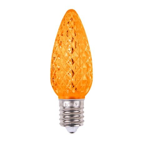 Minleon V2 C9 Faceted LED Orange SMD Bulbs - Pack of 25