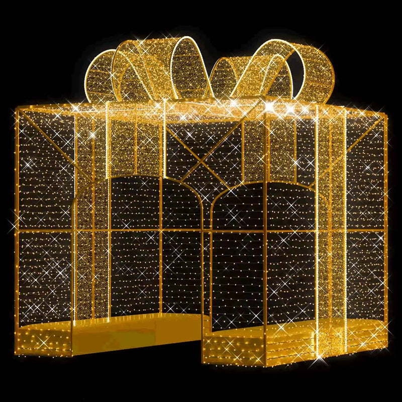 Giant LED Walk-Through Elegant Gift Box