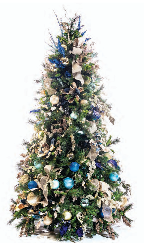 Pre-Decorated Christmas Tree - Trim/Slim Fully Decorated