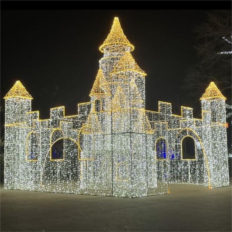 Giant Pre-Lit LED Walk-Through Castle