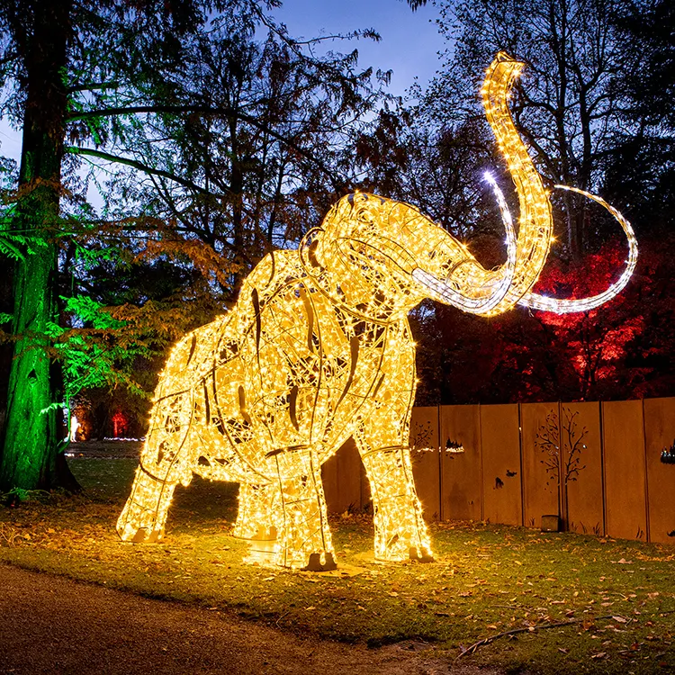 Giant Pre-Lit LED Mammoth