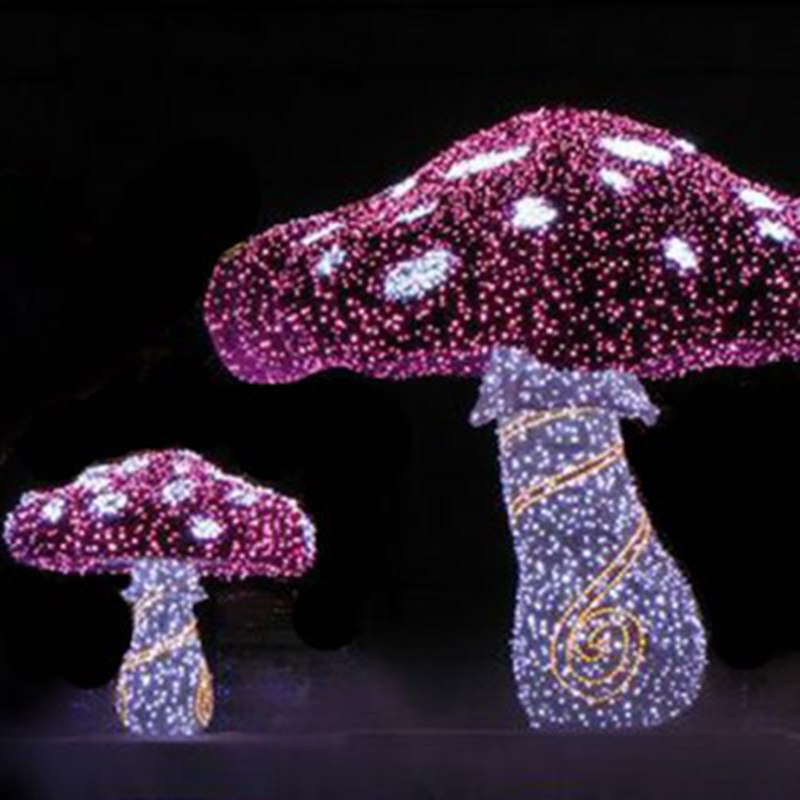 Giant Pre-Lit LED Mushrooms