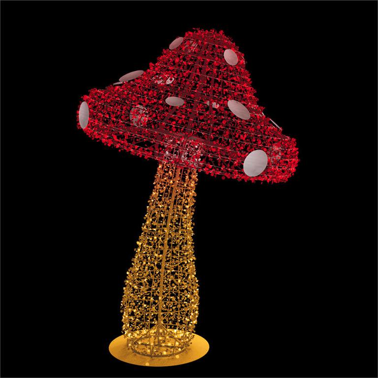 Giant Pre-Lit LED Mushroom