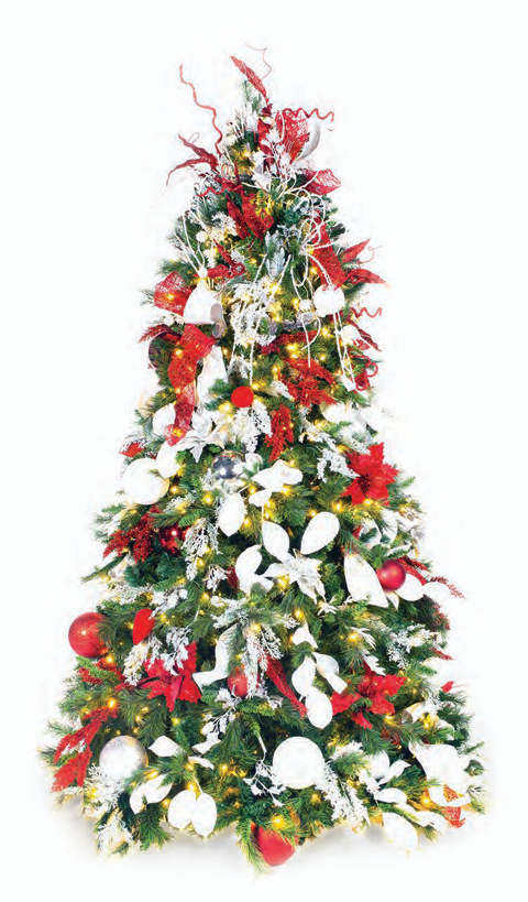 Pre-Decorated Christmas Tree - Trim/Slim Fully Decorated