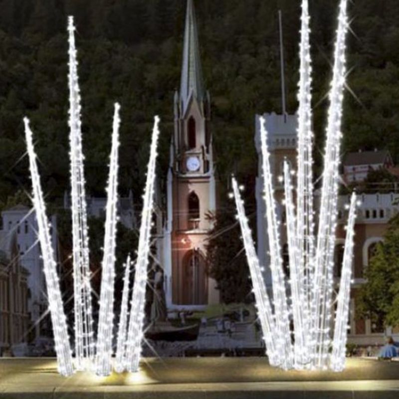 Giant Pre-Lit LED Icicles