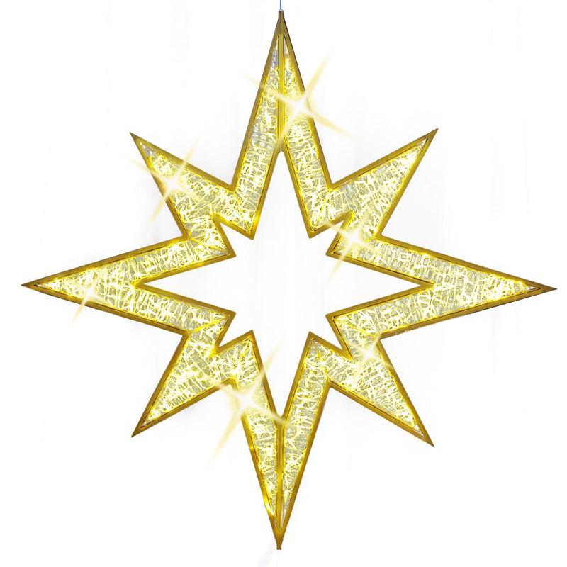 Giant Pre-Lit LED Pointed Star