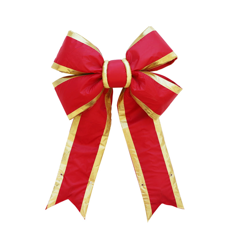 12" Red & Gold Premium Nylon Bow