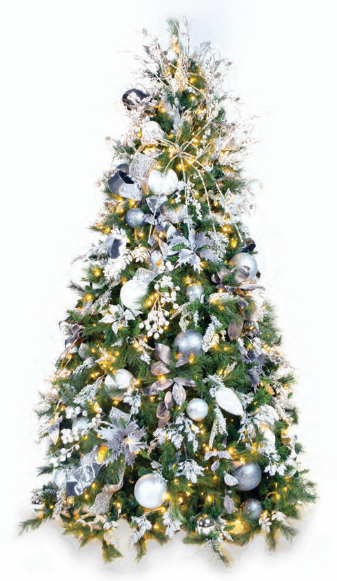Pre-Decorated Christmas Tree - Trim/Slim Fully Decorated