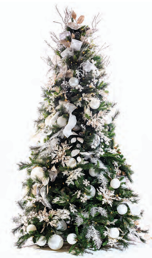 Pre-Decorated Christmas Tree - Trim/Slim Fully Decorated