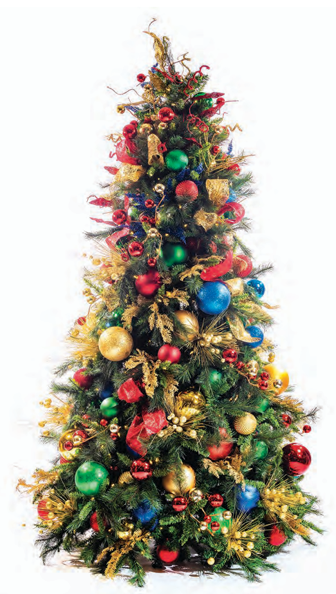 Pre-Decorated Christmas Tree - Trim/Slim Fully Decorated