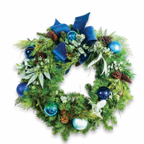 Pre-Decorated Christmas Wreath - Fully Decorated