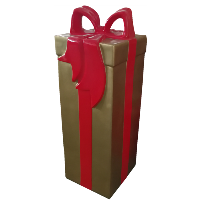 Giant Fiberglass Tall Gift Box