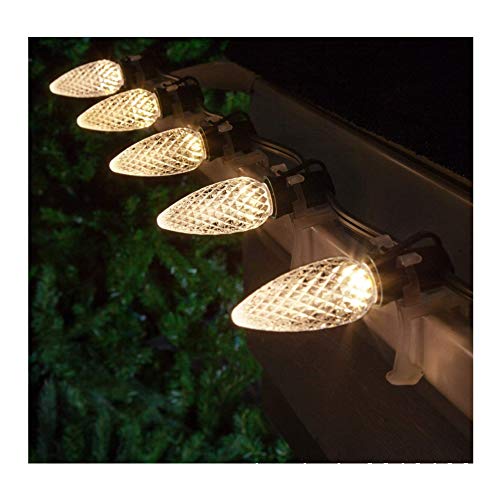 Certified Classic C9 Faceted LED Warm White SMD Bulbs (2800K) - Pack of 25 Bulbs