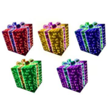 Large Pre-Lit LED Gift Boxes - Indoor Use Only