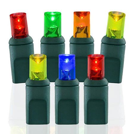 Minleon™ Multi-Color (RYOGB) - 50 Lights Balled with Standard Male/Female Adapter