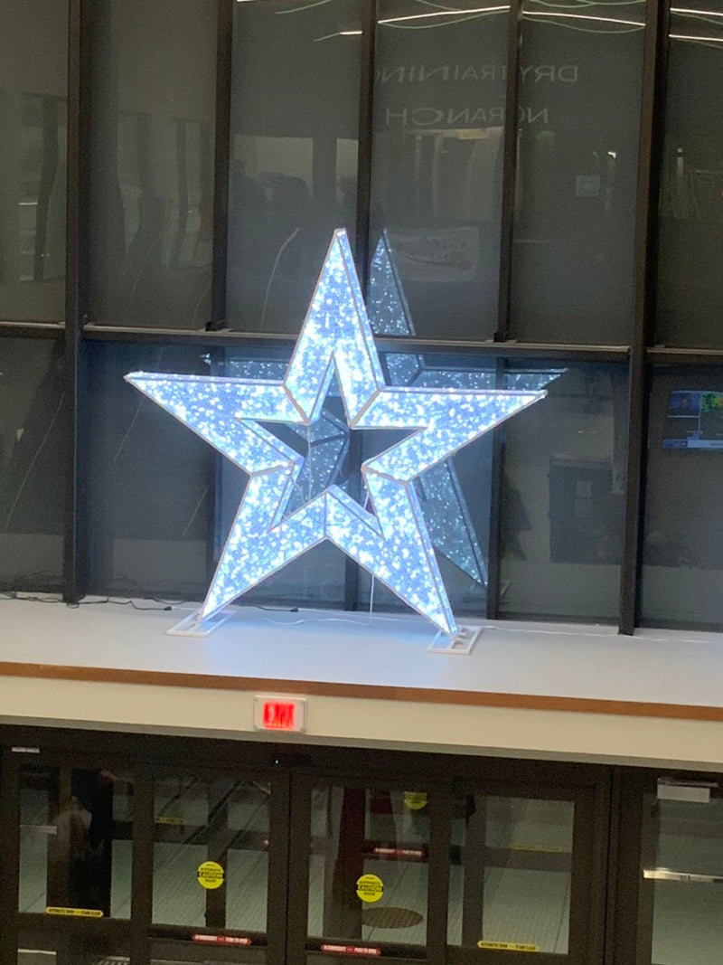 Giant Pre-Lit LED Star - Cool White
