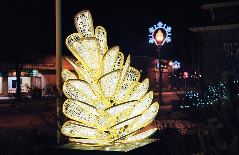 5ft Giant Pre-Lit LED Illuminated Pinecone