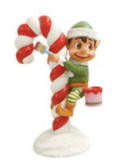 Giant Fiberglass Candy Cane Christmas Elf