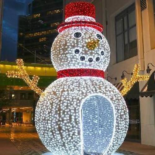 Giant Pre-Lit LED Walk-Through Snowman