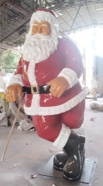 Giant Fiberglass Leaning Santa