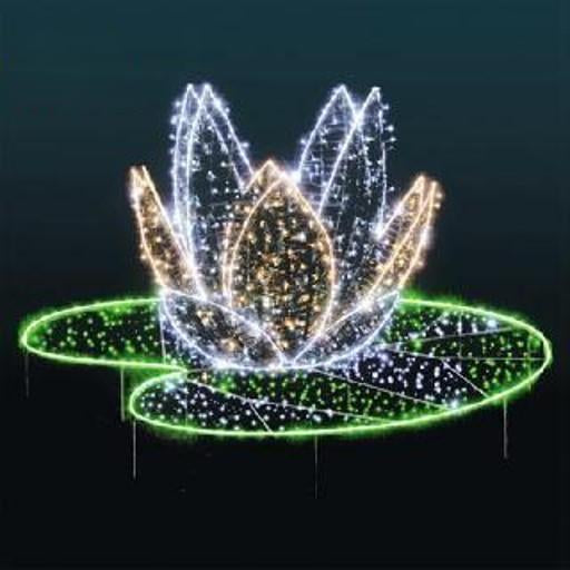 Giant Pre-Lit LED Floating Lily Blossom