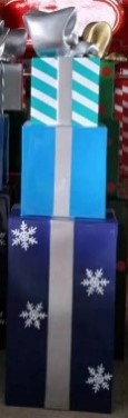 Giant Fiberglass 3 Gift Box Stack