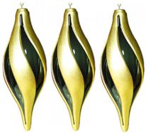 Large Fiberglass Teardrop Twist Ornament