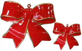 Giant Fiberglass Bow Ornament