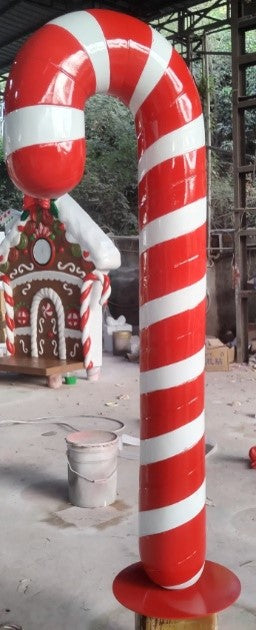 Giant Fiberglass Candy Cane