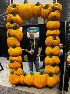 Giant Fiberglass Pumpkin Photo Op