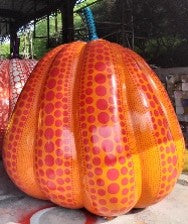 Giant Fiberglass Wide Bottom Pumpkin