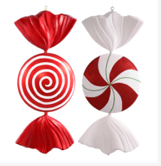 Giant Fiberglass Candy Swirl Ornament