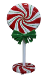 Giant Fiberglass Peppermint Lollipop