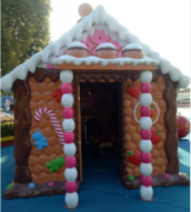 Giant Fiberglass Gingerbread House