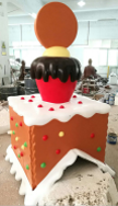 Giant Fiberglass Gingerbread House