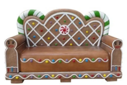 Giant Fiberglass Gingerbread Couch