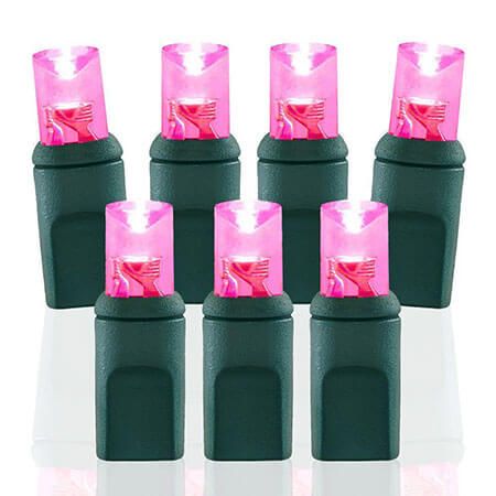 Minleon™ Pink - 70 Lights Balled with Standard Male/Female Adapter