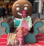 Giant Fiberglass Gingerbread Chair