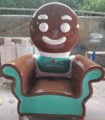 Giant Fiberglass Gingerbread Chair