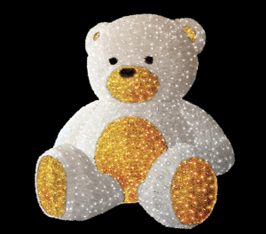 Giant Pre-Lit LED Teddy Bear Toy