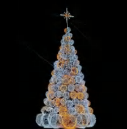 Giant Pre-Lit LED Multi Orb Tree