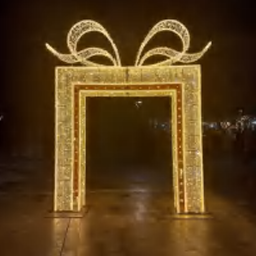 Giant Pre-Lit LED Archway Grand Gift Box