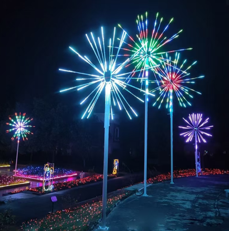 Giant Pre-Lit LED Fireworks RGB