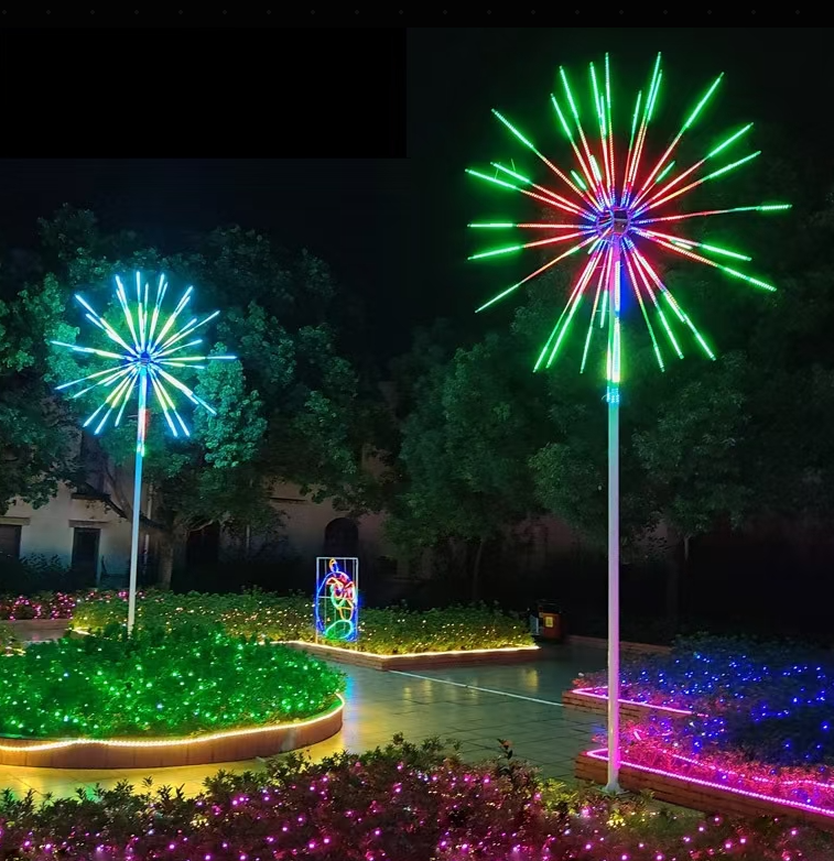 Giant Pre-Lit LED Fireworks RGB