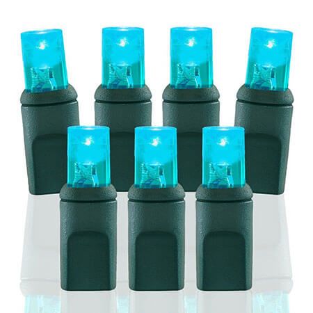 Minleon™ Teal - 70 Lights Balled with Standard Male/Female Adapter