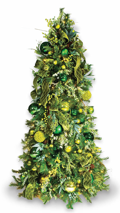 Pre-Decorated Christmas Tree - Trim/Slim Fully Decorated