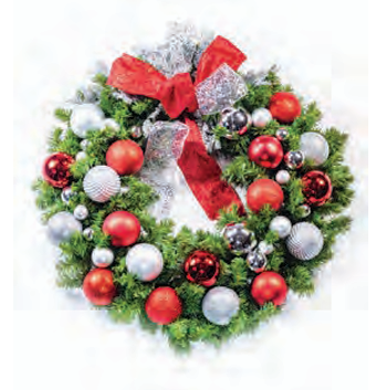 Pre-Decorated Christmas Wreath - Fully Decorated
