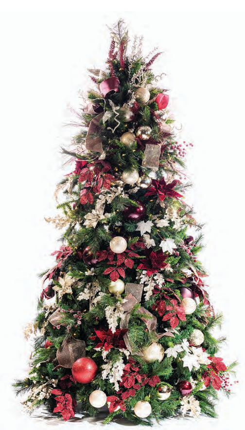 Pre-Decorated Christmas Tree - Trim/Slim Fully Decorated