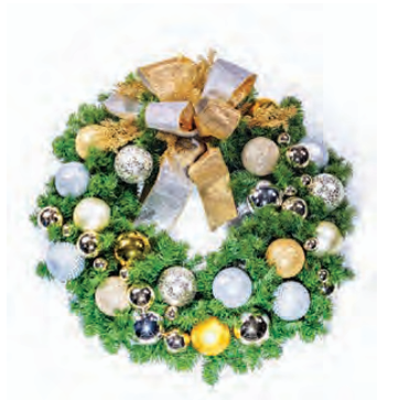 Pre-Decorated Christmas Wreath - Fully Decorated